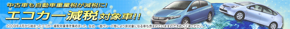 エコカー減税対象車｜おいしい中古車