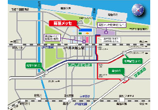 幕張メッセまでの道路図｜日刊カーセンサー