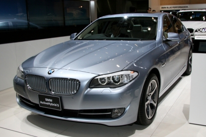 東京モーターショー2011 BMW ActiveHybrid5（アクティブハイブリッド5） フロント｜日刊カーセンサー