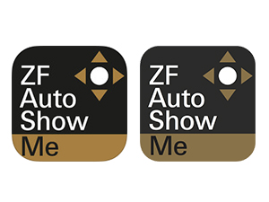 「ZF AutoShowMe」。iOS版、Android版ともに無料。条件／iOS6.0以上。Android4.0.3以上。詳細はiTunesおよびGoogle playで確認を