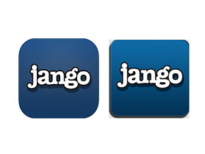 「Jango Radio」。iOS5.0以上。Androidは端末により異なる。詳細はiTunesおよびGoogle playで確認を