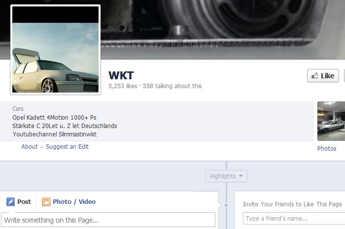 ▲Facebookで「WKT」と検索するとファンページが出てきます。気になる方はチェックしてみてください