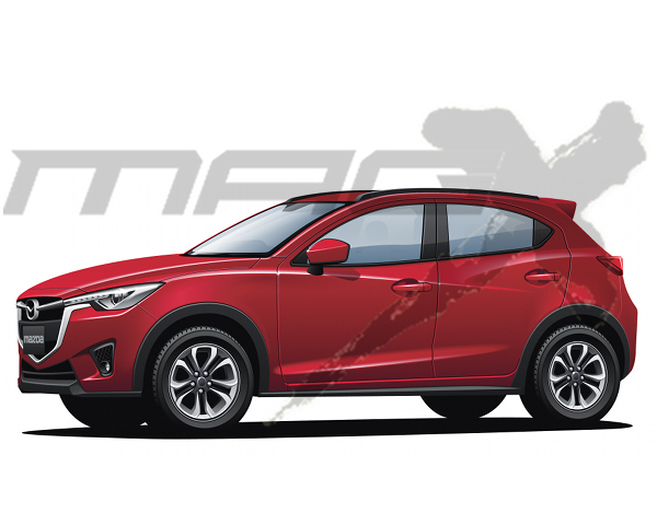 ▲マツダ CX-3は、まもなく発売される新型デミオと基本コンポーネンツを共用するコンパクトSUVとなる