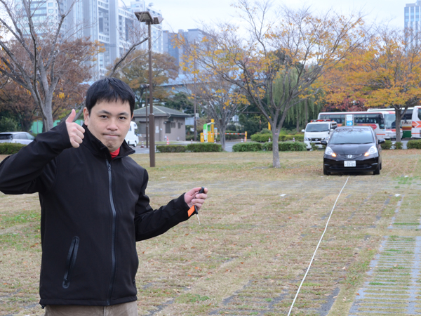 ▲30mまで到達すれば、広い駐車場でもゆうゆう発見できる距離だろう