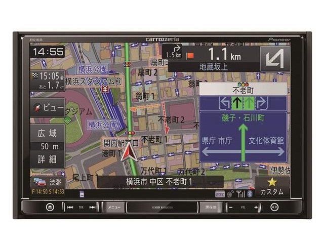 8V型VGAワンセグTV/DVD-V/CD/Bluetooth®/SD/チューナー・DSP AV一体型 メモリーナビゲーション