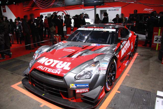 「日産といえばGT-R」という車好きは多いでしょう。というわけで、GT-R2連続。この「MOTUL AUTECH GT-R」はドイツツーリングカー選手権（DTM）とエンジン以外の車両規則を共通化した2014年SUPER GT GT500クラス仕様の車両です