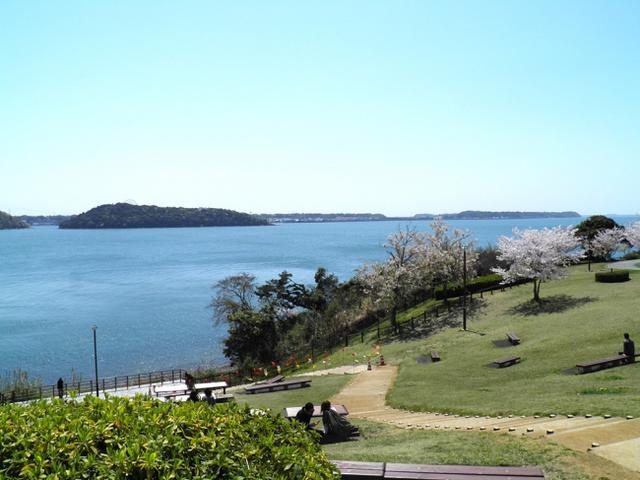 浜名湖SAから見た浜名湖