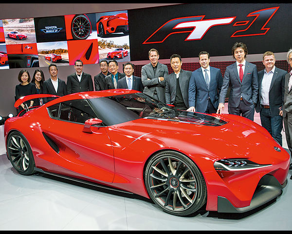 ▲2014年デトロイトショーで公開されたスタディモデルのFT-1。次世代スペシャリティモデルの存在を暗示する車として、北米デザインスタジオのCALTYが手がけた