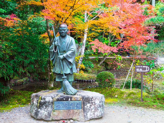 ▲一休さんは室町時代の禅僧で臨済宗大徳寺派。1481年に88歳で病没。いまわの際の言葉は「死にとうない」と伝えられている