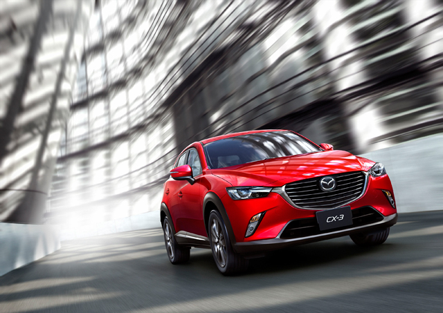 ▲マツダ CX-3に搭載されるディーゼルエンジンは1.5L。毎年の自動車税は3万4500円になります（1L超～1.5L以下）。国産コンパクトSUVはこの区分に入るものが多いのが特徴