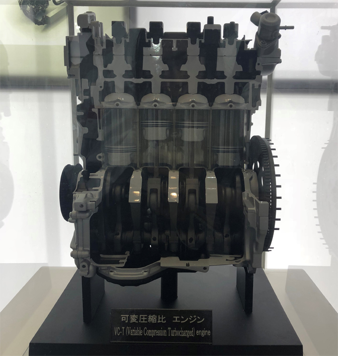 ▲VCターボエンジンの模型