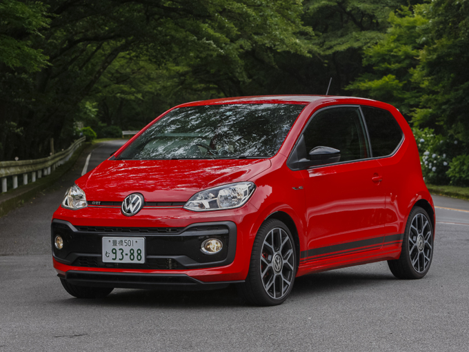 ▲限定600台で日本に導入された「up！ GTI」。ワインディングロードで試乗する機会を得たのでその模様をお届けする