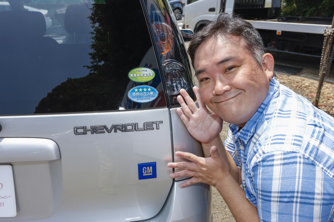 ▲SUZUKIのエンブレムは一切見当たらず、かわりに『CHEVROLET』のエンブレムがあります