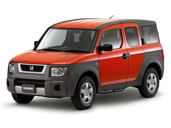 ▲エレメントは2002年に登場した、CR-Vをベースにした北米向けSUV。2.4Lエンジンを搭載した4WD。原稿執筆時点の平均価格は83万円、流通台数は約40台と安い希少車となる