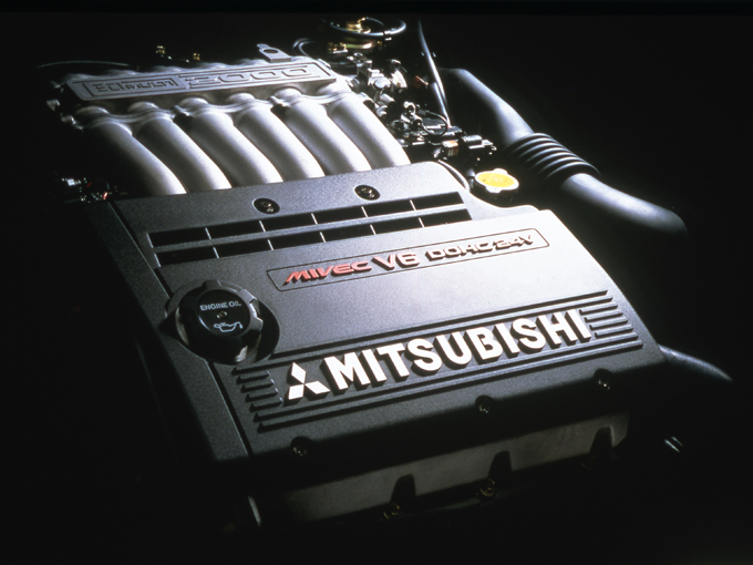 ▲GPXおよびGPバージョンR系グレードに搭載された6A12型エンジンは、最高出力200psを誇っていた