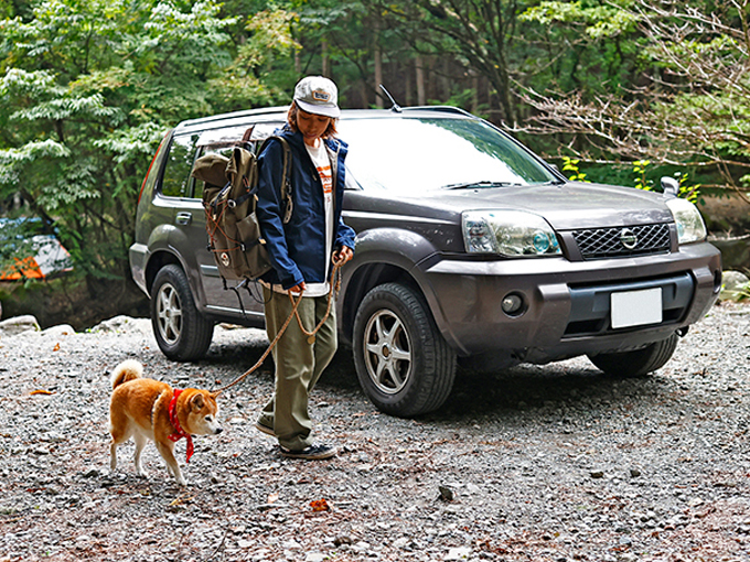 日産エクストレイル（初代）で愛犬とアウトドア